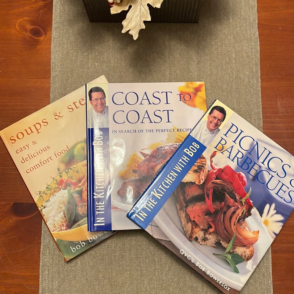 In The Kitchen With Bob Bowersox from QVC 3 Cookbooks, Picnics, Coasts, …